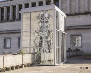 Nouvel ascenseur panoramique à la Bibliothèque royale de Belgique  