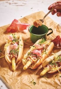 Hot-dog aux saveurs printanières